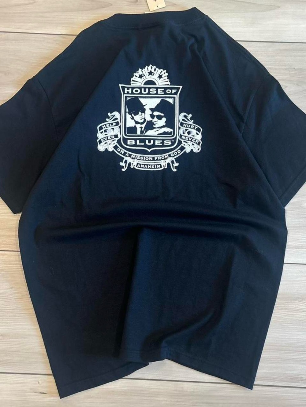 Vintage 90s House of Blues NWT Deadstock Black Graphic Short Sleeve Tee - Men